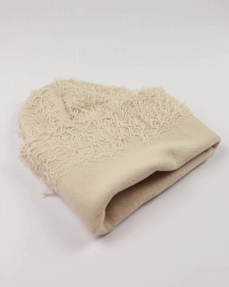 DISTRESSED BALACLAVA - Cream