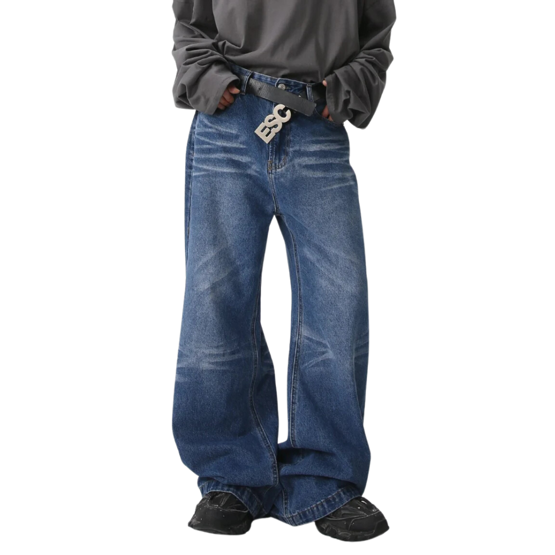 STICHED BAGGY JEANS
