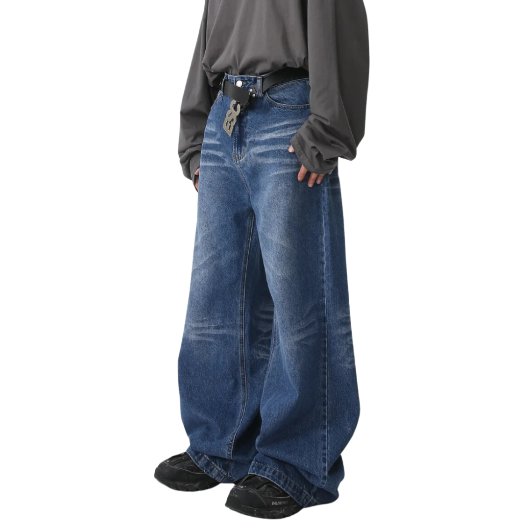 STICHED BAGGY JEANS