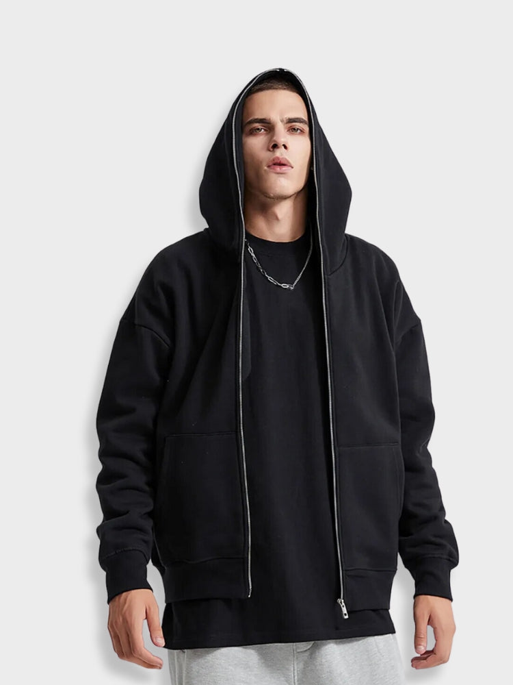 Mono Zipper with Hoodie