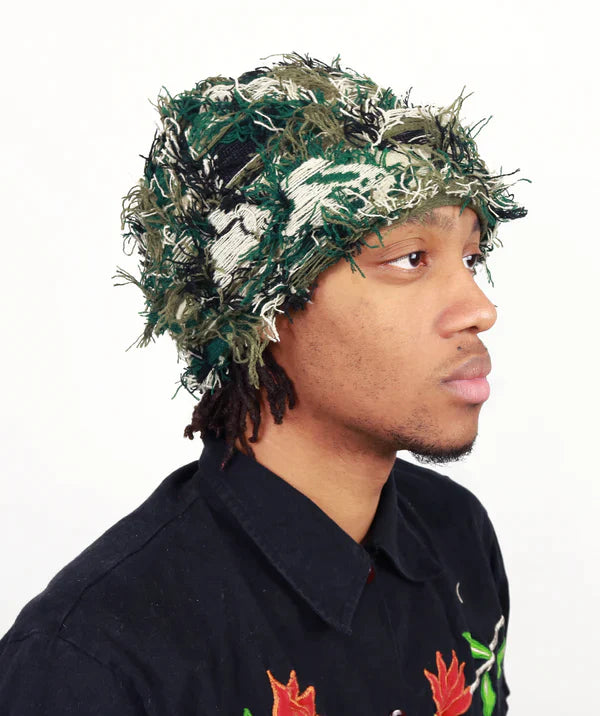 DISTRESSED BALACLAVA - Camo feild