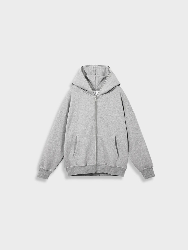 Mono Zipper with Hoodie